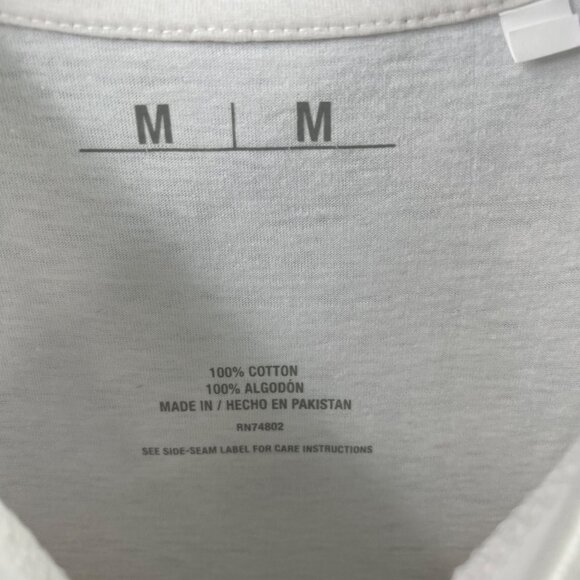 Texas T Shirt Size Medium Crewneck White Printed Cotton Short Sleeve Multicolor - Picture 4 of 5